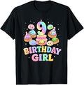 9th Birthday Girl Dumpling Shirt Cute Kawaii Dumpling Party T-Shirt