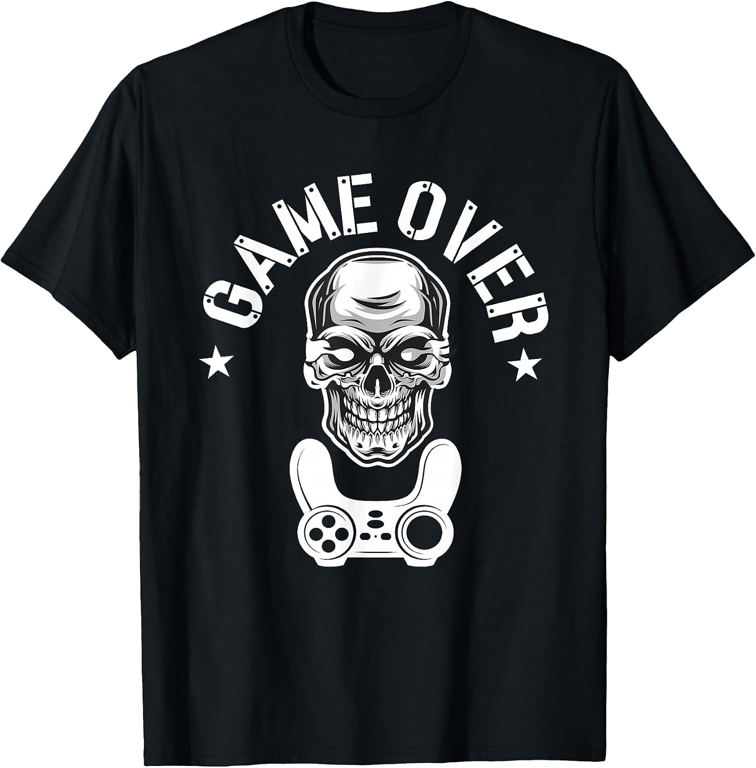 Gaming - Gamer - Game Over Skull - Gamer T-Shirt