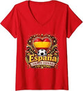 Women's Football Soccer - World Cup 2026 Espania Winner Spain V-Neck T-Shirt
