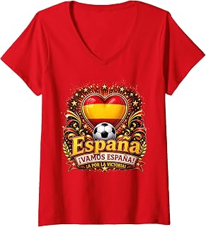 Women's Football Soccer - World Cup 2026 Espania Winner Spain V-Neck T-Shirt
