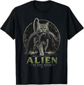 Alien Short Version Cat Sci-Fi Horror Parody Funny T-Shirt
