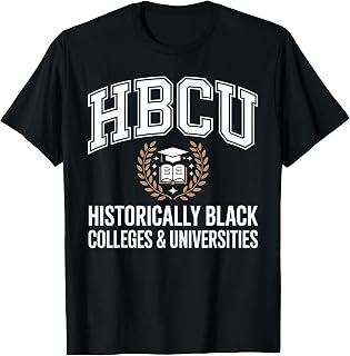 Cool HBCU Art for Men Women Kids Black College Graduation T-Shirt