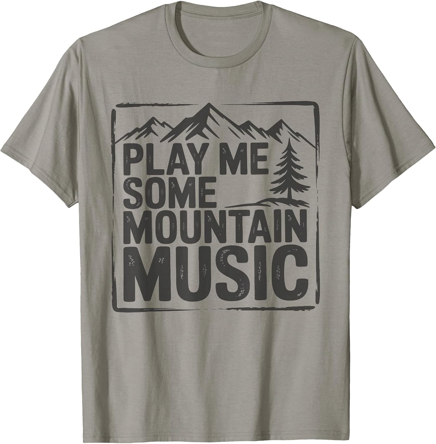 Play Me Some Mountain Music Retro Country Western T-Shirt