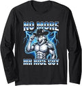 Sponsored Ad - No More Mr. Nice Guy - Funny Wolf Meme Guys Novelty Cool Men Long Sleeve T-Shirt