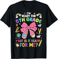 I'm Ready for 5th Grade Pencil Bow First Day of School Girls T-Shirt