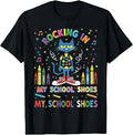Cat Rocking in My School Shoes Funny Back to School T-Shirt