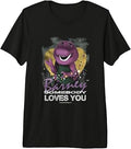 Somebody Loves You Purple Character Star Confetti Premium Tri-Blend T-Shirt
