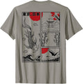 Japanese Koi Fish The Great Wave Off Kanagawa Kanji (Back) T-Shirt