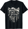 Skull Cross Y2K Goth Alt Grunge Gothic Emo Aesthetic T-Shirt