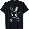 Creepy Cute Bunny Rabbit Alt Goth Grunge Horror Aesthetic T-Shirt, Small
