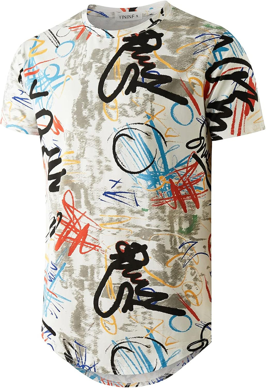 Mens Hipster Hip Hop Short Sleeve Print T-Shirt Shirts Men