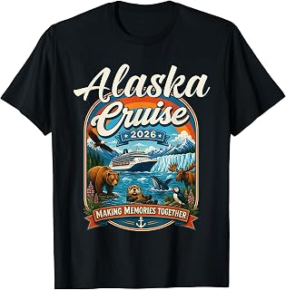 Alaska Cruise 2026 Family Vacation Travel Matching T-Shirt