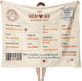 Mom Blanket Gift 50'' x 60'' - Cozy Throw Blanket for Mom from Daughter or Son, Unique Meaningful Keepsake, Mother's Day Birthday, Home Decor for Couch or Bed