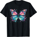 Butterfly Watercolor Design – Boho Aesthetic Art T-Shirt