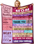 Sruemiul Mothers Day Blanket Gifts for Mom from Daughter & Son - Best Mom Ever Gifts - Presents for Moms - Mothers Day Birthday Gift Ideas for Moms - Gift for Mother - to My Mom's Blanket 50"x60"