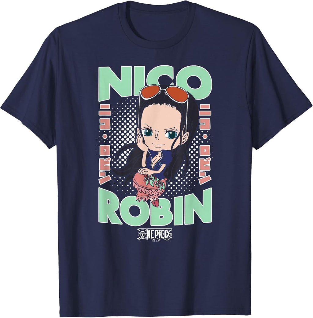 Anime Chibi Nico Robin Portrait T-Shirt