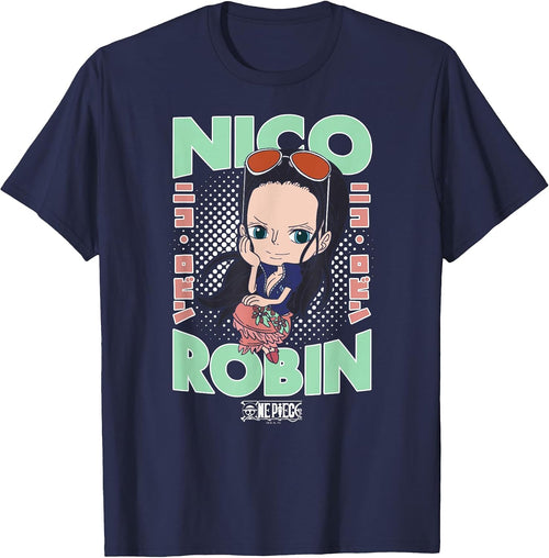 Anime Chibi Nico Robin Portrait T-Shirt