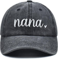 Nana Hat for Women, Nana Gifts for Grandma, Adjustable Embroidered Washed Denim Nana Baseball Cap