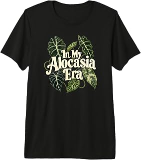 in My Alocasia Era Tropical Foliage Premium Tri-Blend T-Shirt