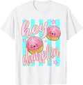 Hey Dumplin Summer Vacation Striped Girly Trendy Kid Funny T-Shirt
