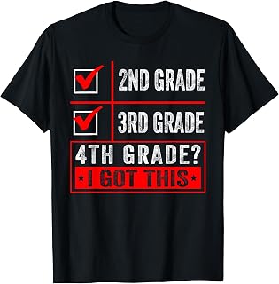 Motivational 4th Grade Back to School Fourth Grade Boys Girl T-Shirt