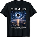 Spain Sky Total Solar Eclipse Cosmic Event 12 August 2026 T-Shirt