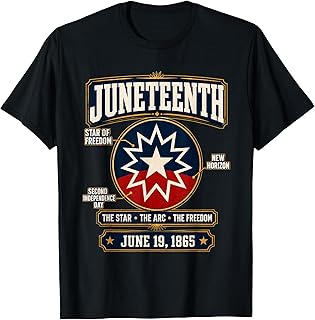 Juneteenth Flag Red White Blue Meaning Black Freedom Day Men T-Shirt