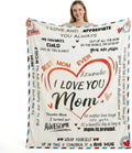 Mothers Day Gifts - Super Soft Warm Personalized Throw Blanket, Mothers Day Blanket, Mother's Day, Anniversary and Birthday Gifts for Mom from Daughter Son (60x80)