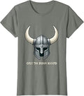 Til Valhalla Only The Brave Ascend Viking Design T-Shirt