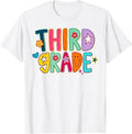 Back to School Third Grade First Day Preppy Smile Face Kids T-Shirt
