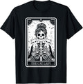 Cat Lady Tarot Card Skeleton Kitten Lover Cat Lover T-Shirt