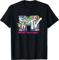 Retro Bubble Art Vintage Moon Man T-Shirt