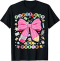First Day of Pre-K Coquette Bow Back to School Girls Kids T-Shirt