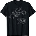 Vintage Gaming Diagram - Video Game Controller Gamer Gift T-Shirt