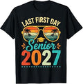 Last First Day Senior 2027 Back to School Students Tee T-Shirt
