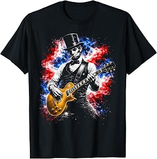 Abraham Lincoln Abe Lincoln Playing Guitar T-Shirt