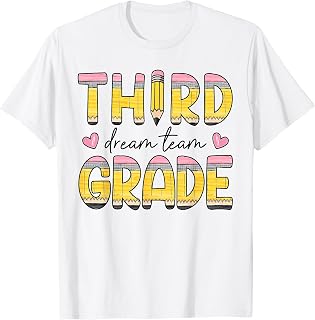 Third Grade Crew Back to School Funny Team 3rd Grade Pencil T-Shirt
