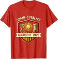 Spain Totality August 12 2026 Solar Eclipse Design T-Shirt