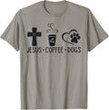 Jesus Coffee Dogs Funny Christian Dog Owners Lovers Men Women T-Shirt