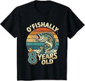 Ofishally 8 Years Old 8th Birthday Fishing T-Shirt