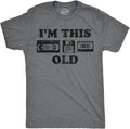 Mens Funny T Shirts I'm This Old - Oldometer 40, 50, or 60 and More Sarcastic Birthday Graphic Novelty Tees for Men