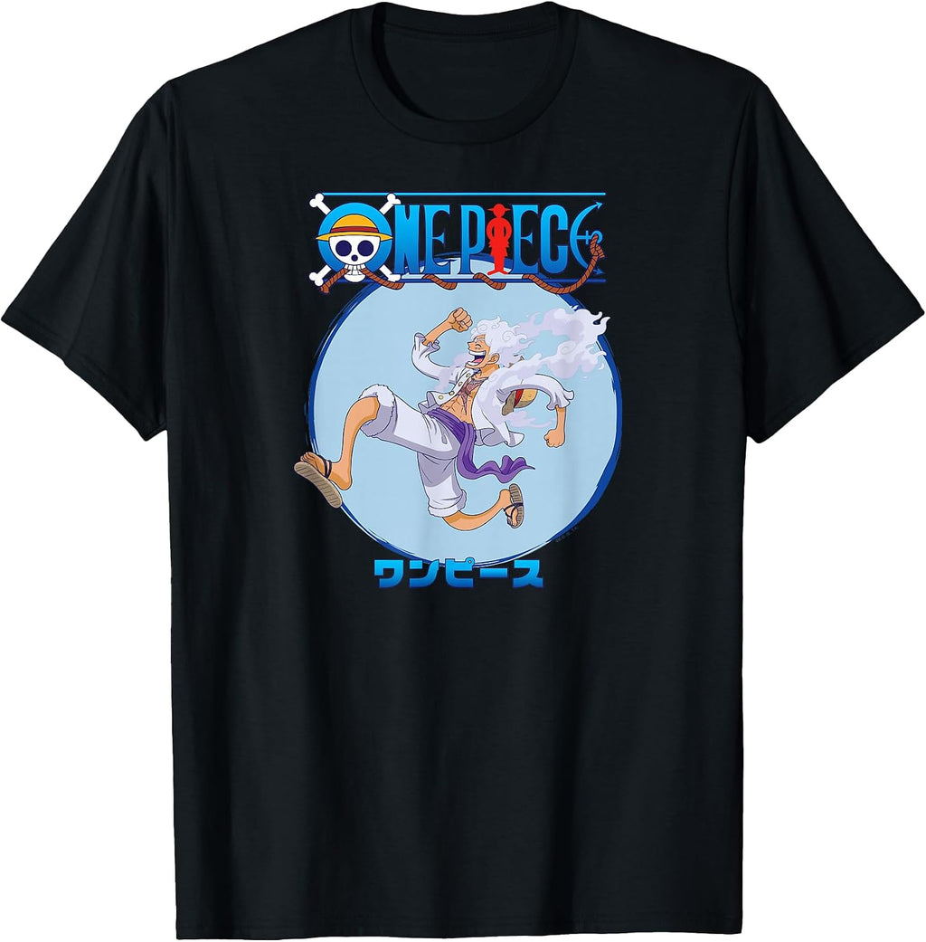 Anime Luffy Gear 5 Action Pose T-Shirt
