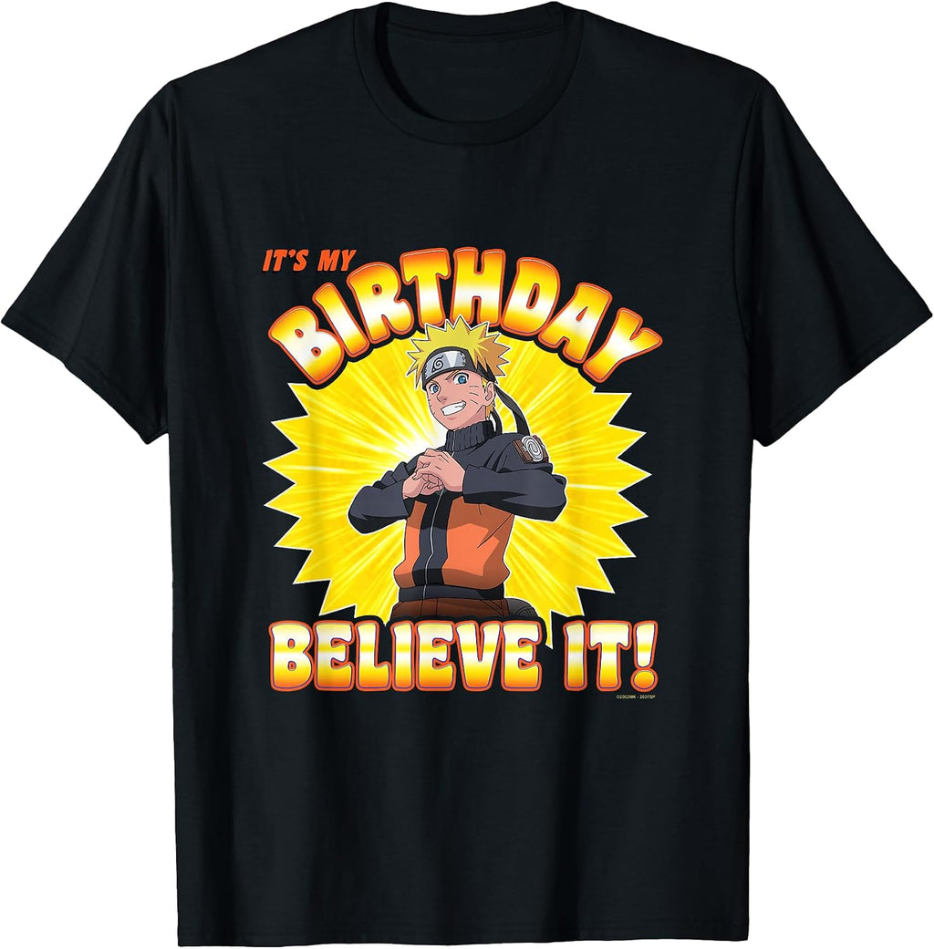 Shippuden Birthday Believe It Anime T-Shirt