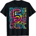 5th Grade Teacher Typography Team Fifth Grade Back to School T-Shirt