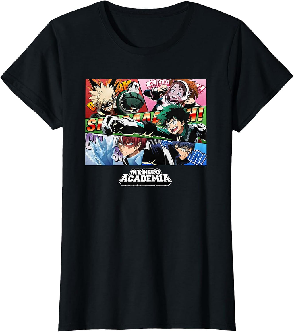 Class 1-A Group Comic Panels Anime T-Shirt