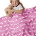 Ships Next Day, Custom Blanket with Name, Personalized Blankets for Kids, Customized Flannel Throw Blankets for Girls & Boys, Personalized Teen Girl Gifts for Birthday Easter