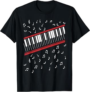 Funny 1980s Beat It Piano Beat Music Cosplay Keyboard Player T-Shirt
