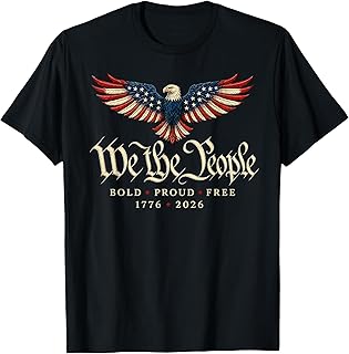 250th Anniversary USA Shirt Patriotic Eagle 1776 2026 Flag Tees T Shirts for Men and Women