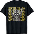 Funny Sixth Grade Raccoon Back to School Teacher T-Shirt