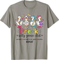 Pre-K Silly Goose Club Teacher Kids Funny Back to School T-Shirt